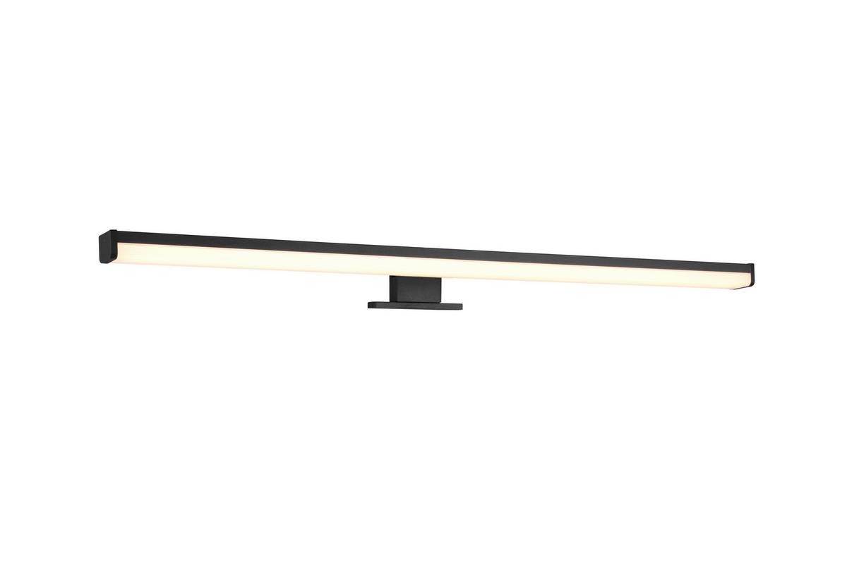 LED-Wandleuchte Lino Ip44 1-Flammig, Schmal - Schwarz, Basics, Kunststoff (60/6cm) - Trio Leuchten