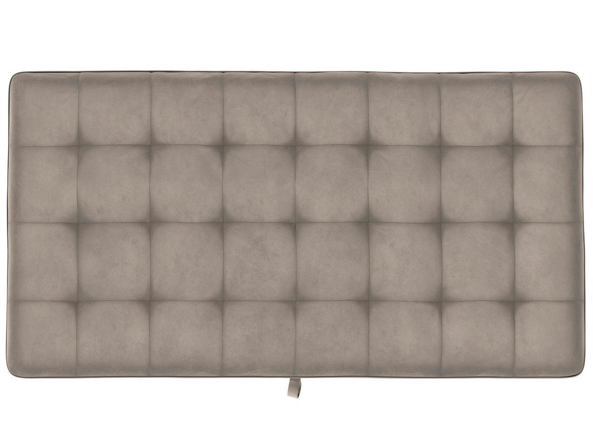 Hocker Palermo Taupe, mit Stauraum - Taupe/Schwarz, Basics, Textil (130/43cm) - Livetastic