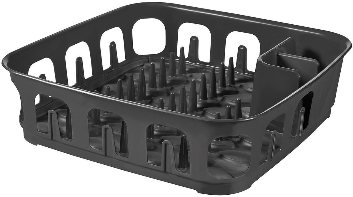 Edényszárító Kosár Essentials - sötétszürke, műanyag (39,1/39,1/10,9cm)