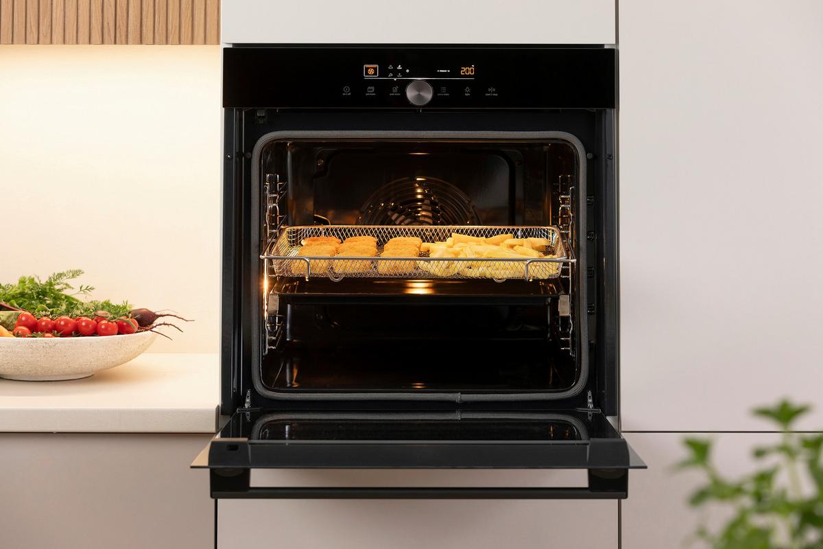 Einbaubackofen Go66e Pizza350c - Schwarz, MODERN, Glas/Metall (59,5/59,5/56,4cm) - Gorenje