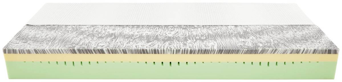 Viscomatratze Thermofit Härtegrad: H3, Lf: 140x200 cm - Weiß, Textil (140/200cm) - Ele
