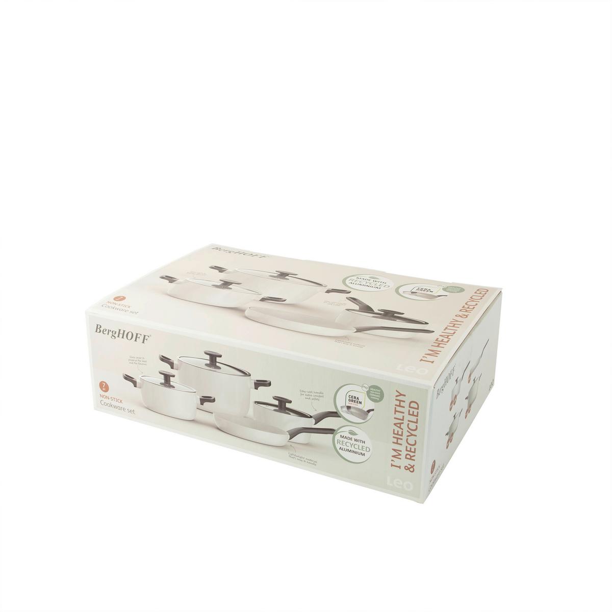 Kochtopfset 7-Teilig Grau - Grau, Basics, Metall (56.30/38.2/18cm)