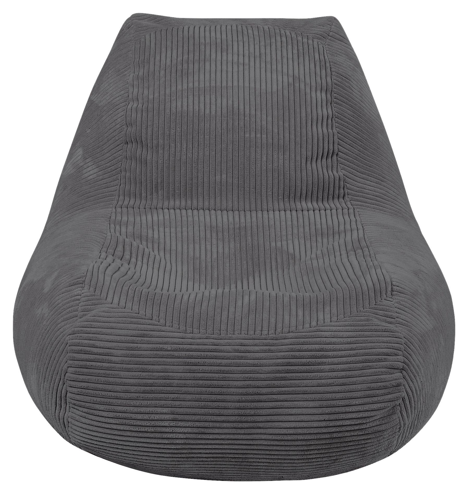 Ülőzsák Bob Lux - szürke, Modern, textil (122/85/75cm) - Mömax