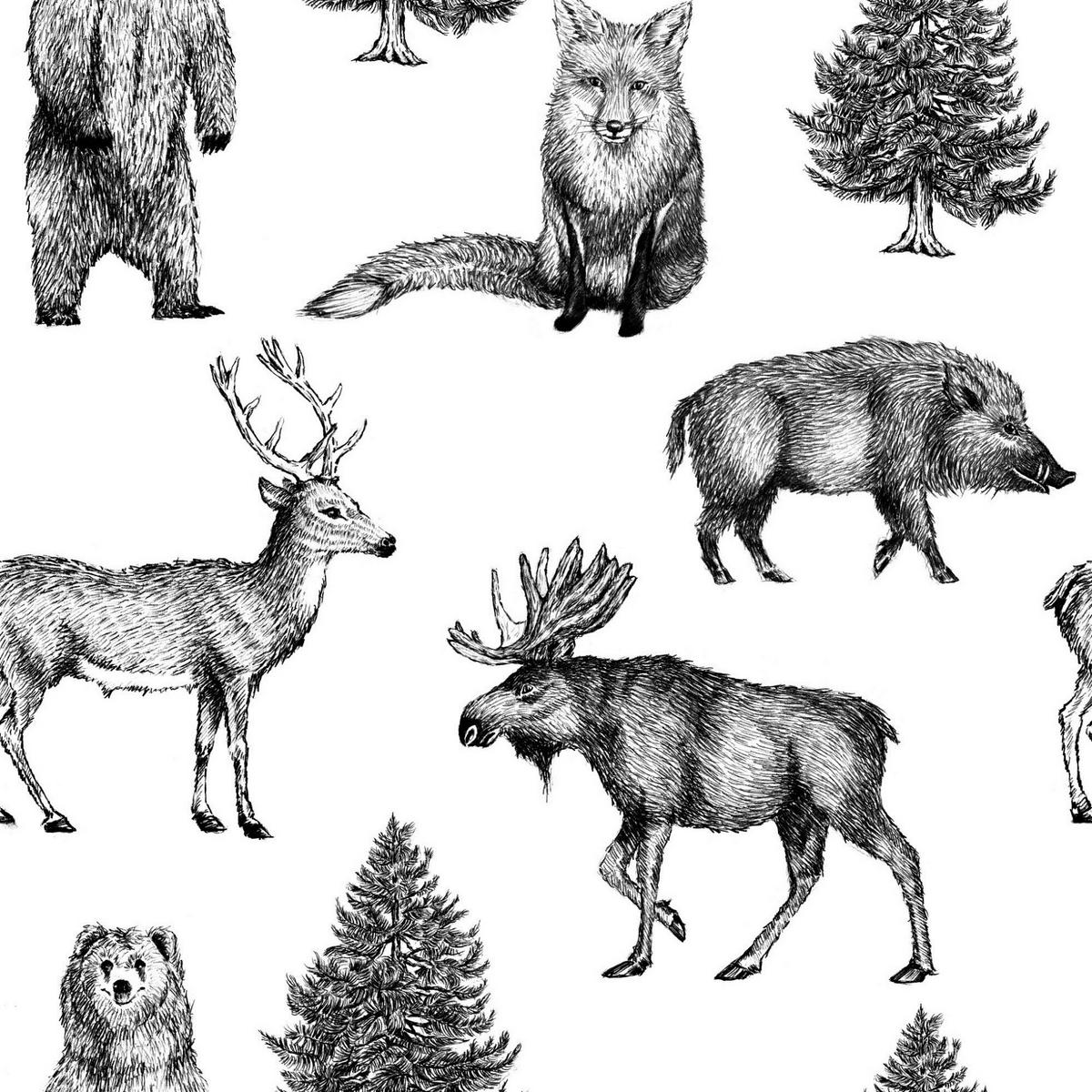 Vliestapete 101496 - Schwarz/Weiß, Basics, Papier/Kunststoff (52/1000cm)