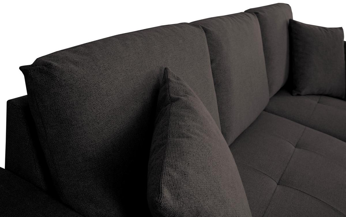 Ecksofa Lukas Dunkelbraun S: 239x158 Cm - Dunkelbraun, Trend, Textil (239/158cm)
