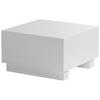 Couchtisch Monobloc - Weiß Hochglanz, LIFESTYLE, Holzwerkstoff (60/60/35cm) - Livetastic