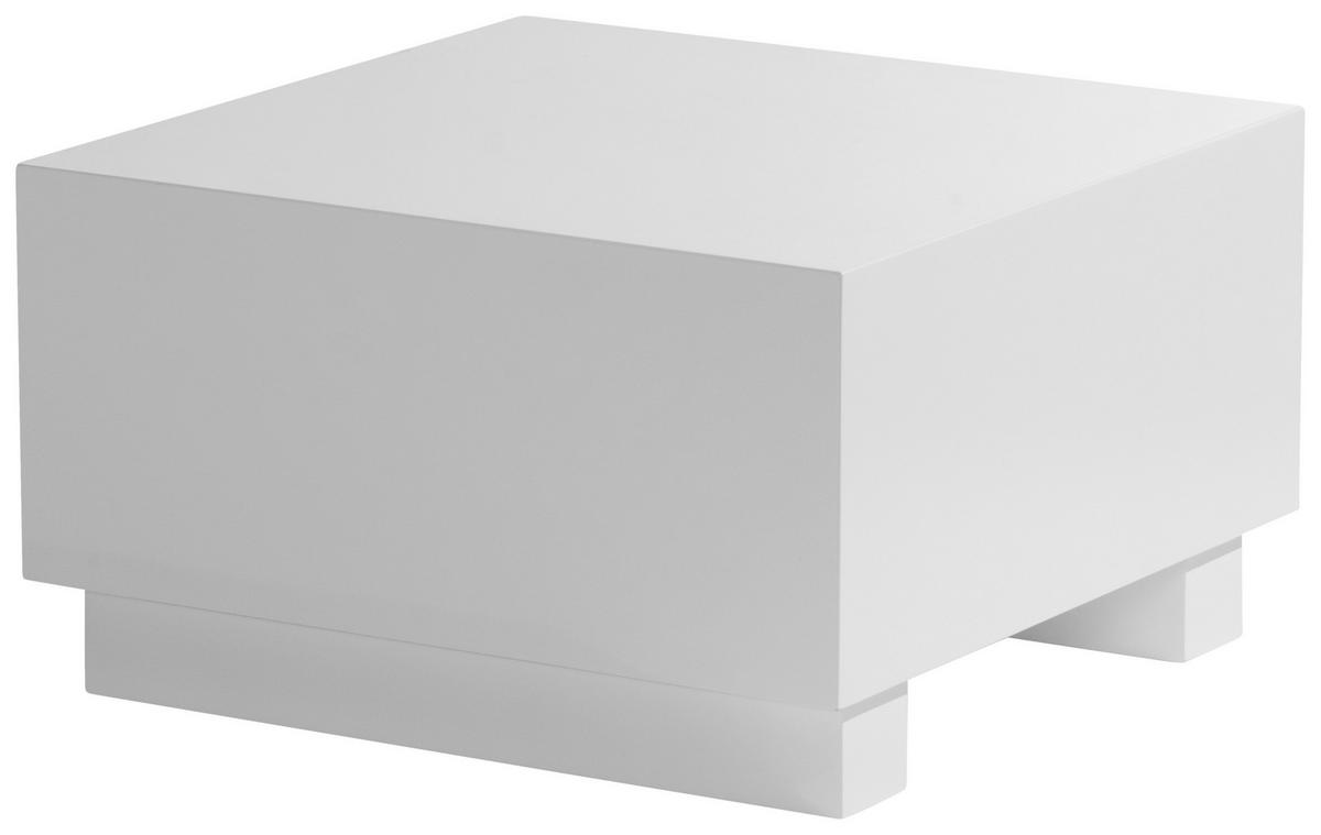 KONFERENČNÝ STOLÍK MONOBLOC - biela s vysokým leskom, Lifestyle, kompozitné drevo (60/60/35cm) - Livetastic