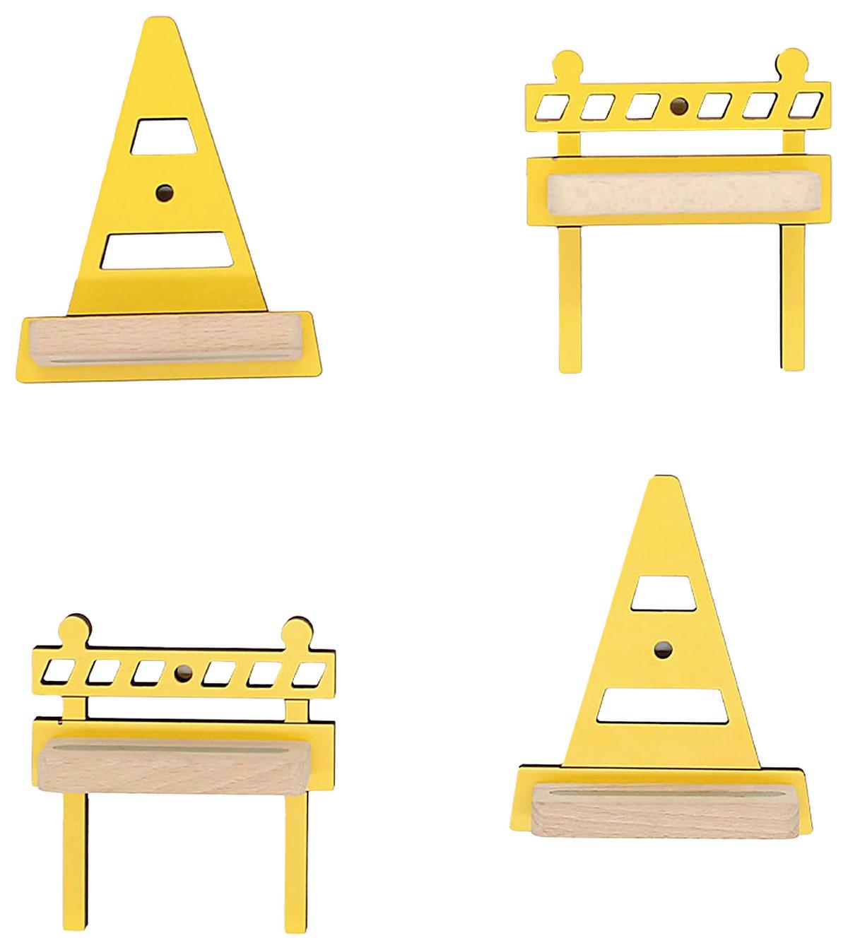 Kinderregal Boarti Gelb B: 13,5 Cm - Gelb, MODERN, Holzwerkstoff (13,5/10,5/5cm) - MID.YOU