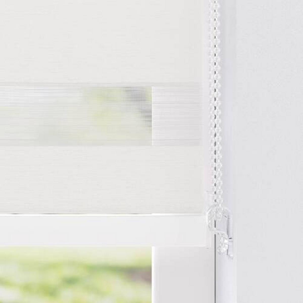 Doppelrollo Doppel-Rollo K. 28mm Tl - Weiß, KONVENTIONELL, Textil (120/240cm)