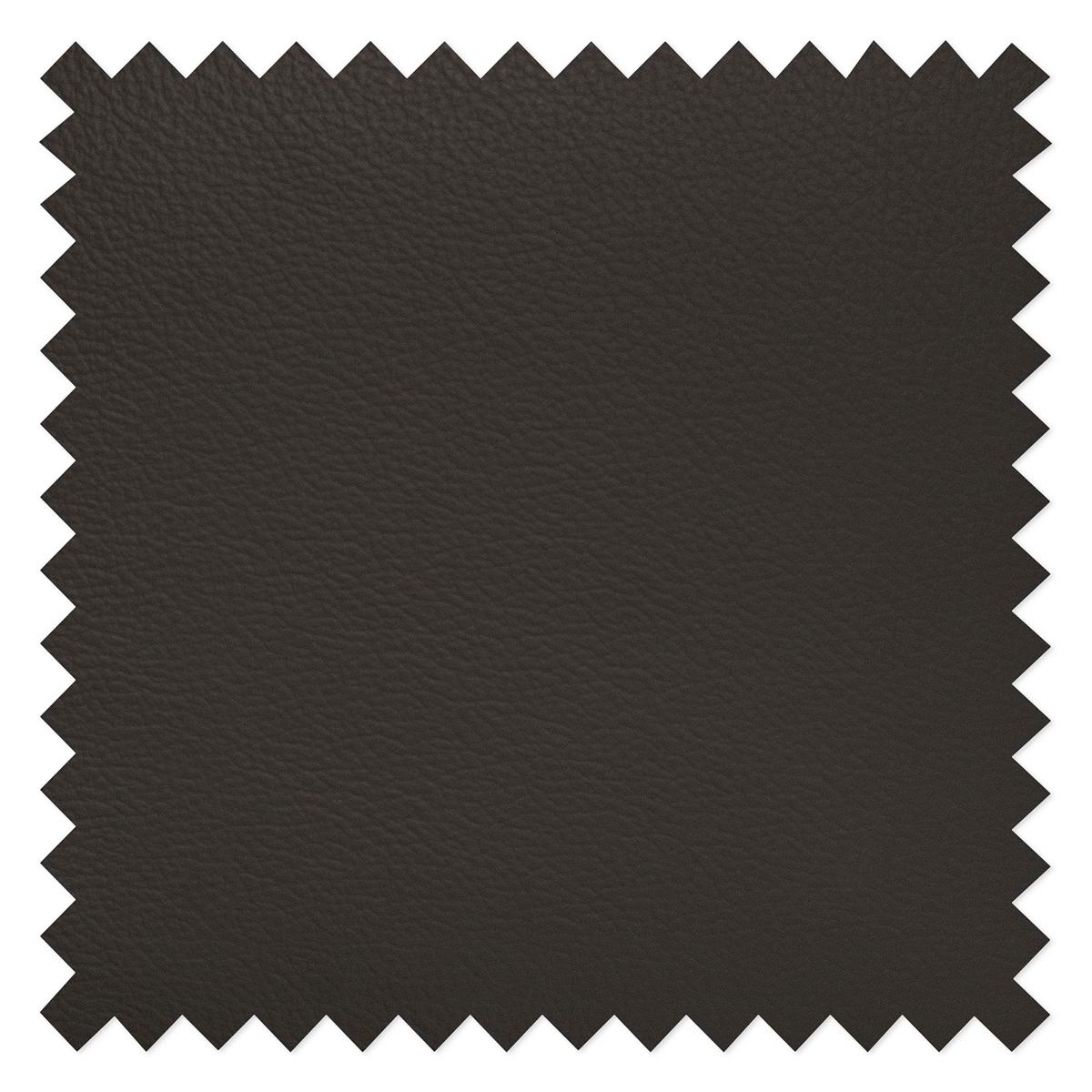 Wohnlandschaft Aspen Dbraun U-Form: 208 Cm - Chromfarben/Dunkelbraun, Design, Leder/Textil (208/315/175cm) - Livetastic