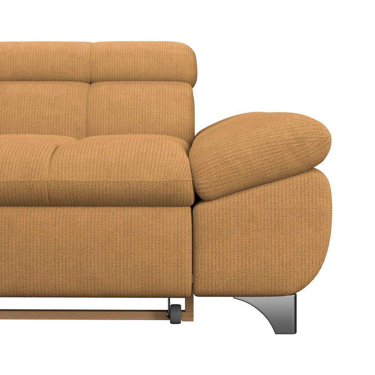 Ecksofa Gemini Goldfarben, B: 234cm - Chromfarben/Goldfarben, KONVENTIONELL, Textil (234/312cm)