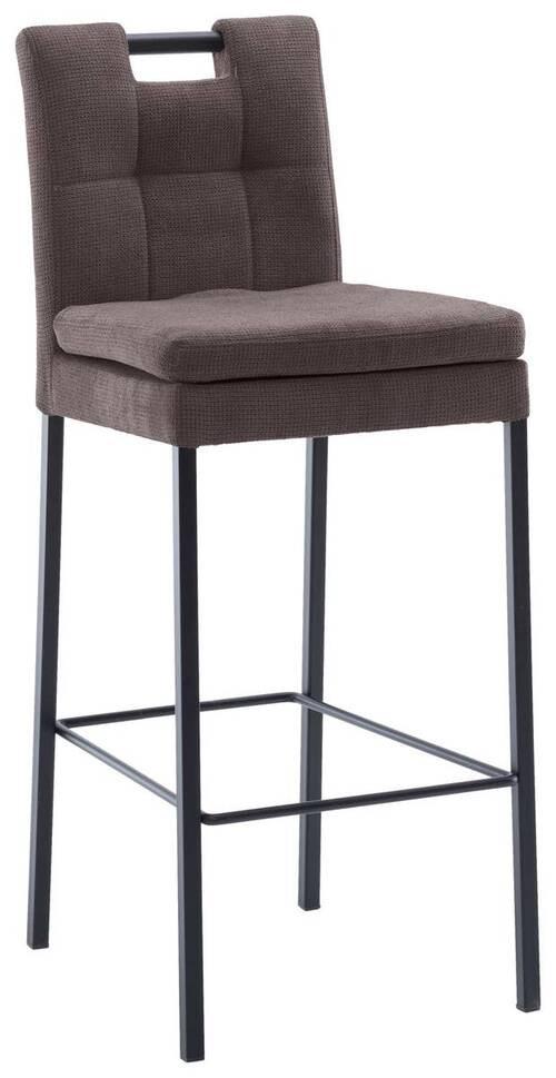 Barhocker Madrid Dunkelgrau/Schwarz B: 42 cm