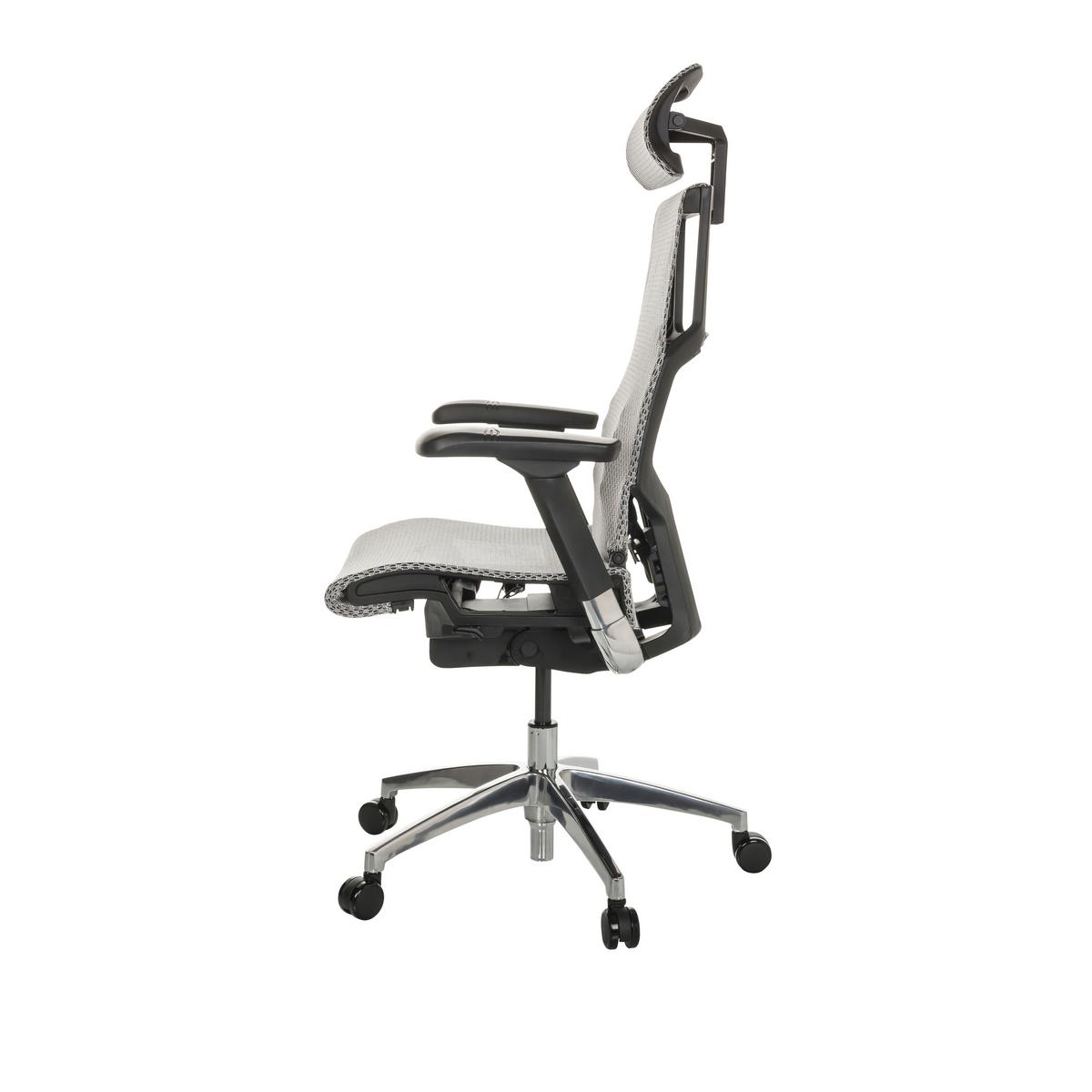 Drehstuhl Dynafit Ii - Silberfarben/Hellgrau, Basics, Kunststoff/Textil (67/119-135/60cm) - MID.YOU