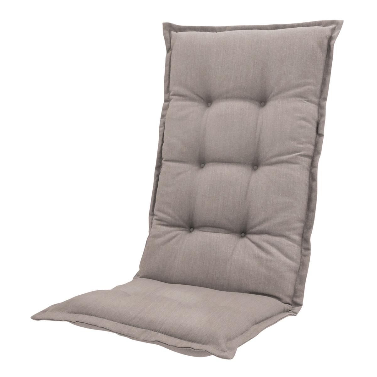 Gartenstuhl-Set Tampa+auflagen Set - Taupe/Weiß, MODERN, Kunststoff/Textil (44/111/50cm) - Gardenson