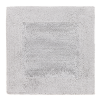 KÚPEĽŇOVÁ PREDLOŽKA Karen, 50/50cm, svetlosivá - svetlosivá, Konventionell, textil (50/50cm) - Premium Living