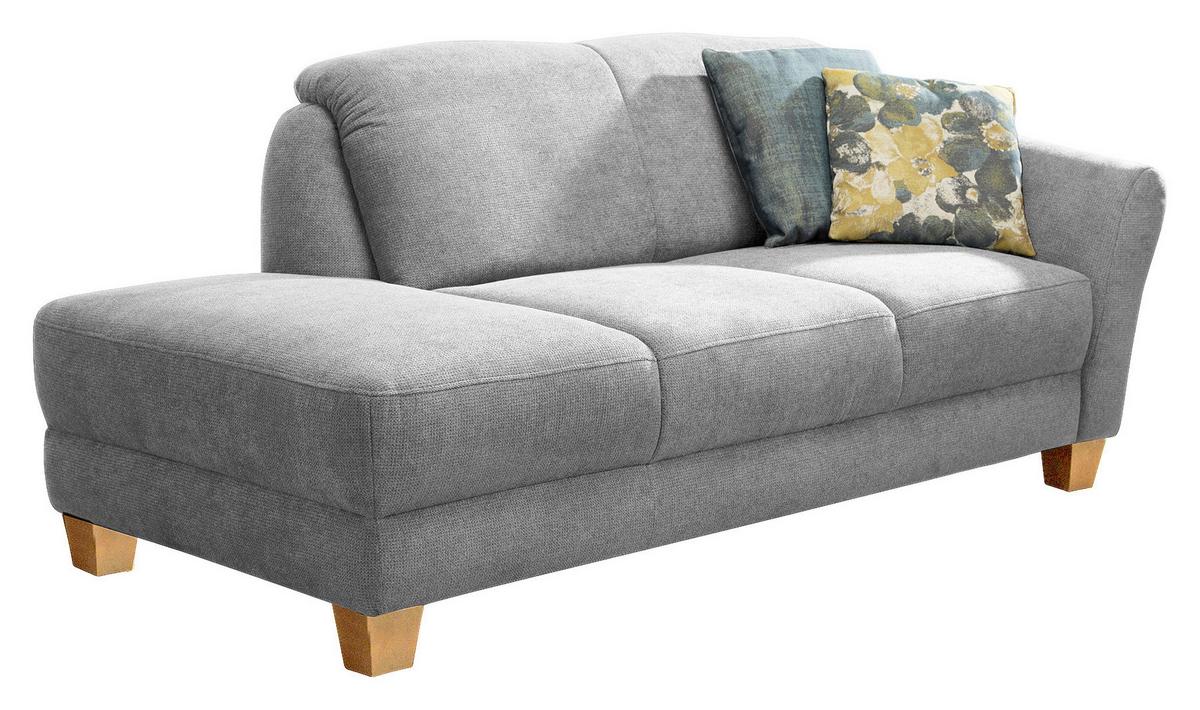 Récamiere Gotland V Silberfarben B: 194 cm - Silberfarben/Naturfarben, KONVENTIONELL, Textil (194/84/91cm) - Sit & More