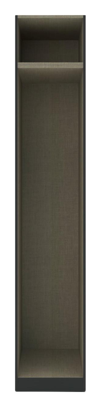 Korpus Šatní Skříně Unit - antracitová, Moderní, kompozitní dřevo (45,6/242,2/56,5cm) - Ondega