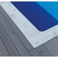 Poolumrandung Granit Crystal Grey BxL: 350x700 cm Hellgrau - Hellgrau, MODERN, Stein (350/700cm)