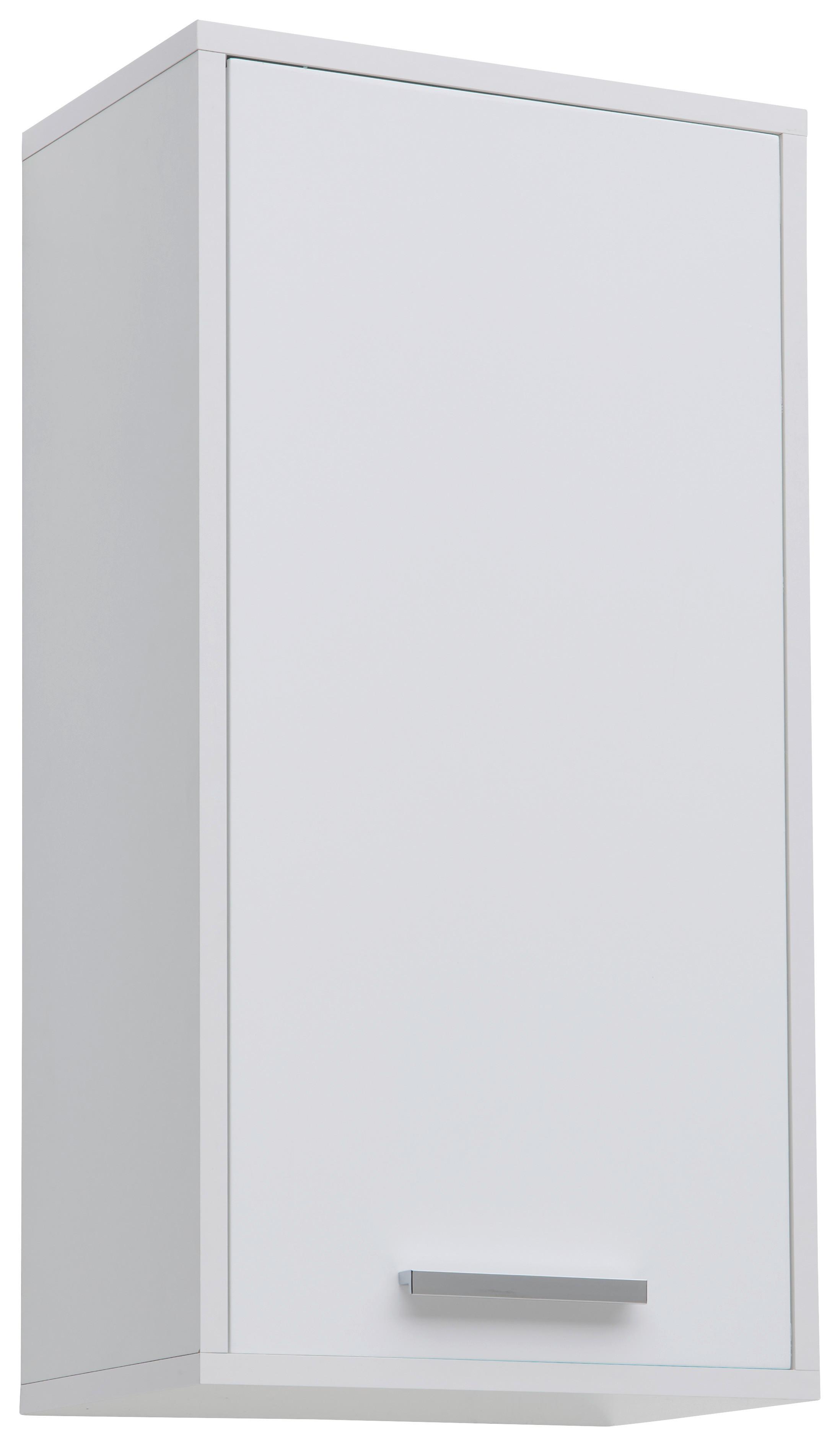 ZÁVĚSNÁ SKŘÍŇKA MILANO HG - bílá/barvy chromu, Moderní, kov/kompozitní dřevo (38/72/23cm)