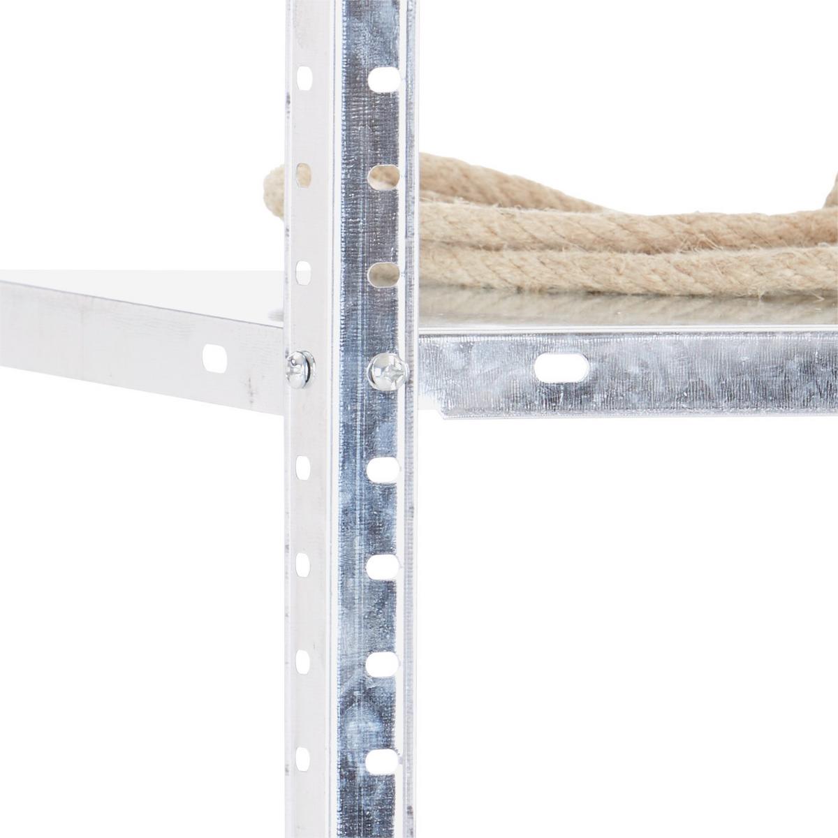 Schraubregal Carbonstahl 75x150x30 cm 40kg/Boden - Silberfarben, MODERN, Metall (75/150/30cm) - Homezone