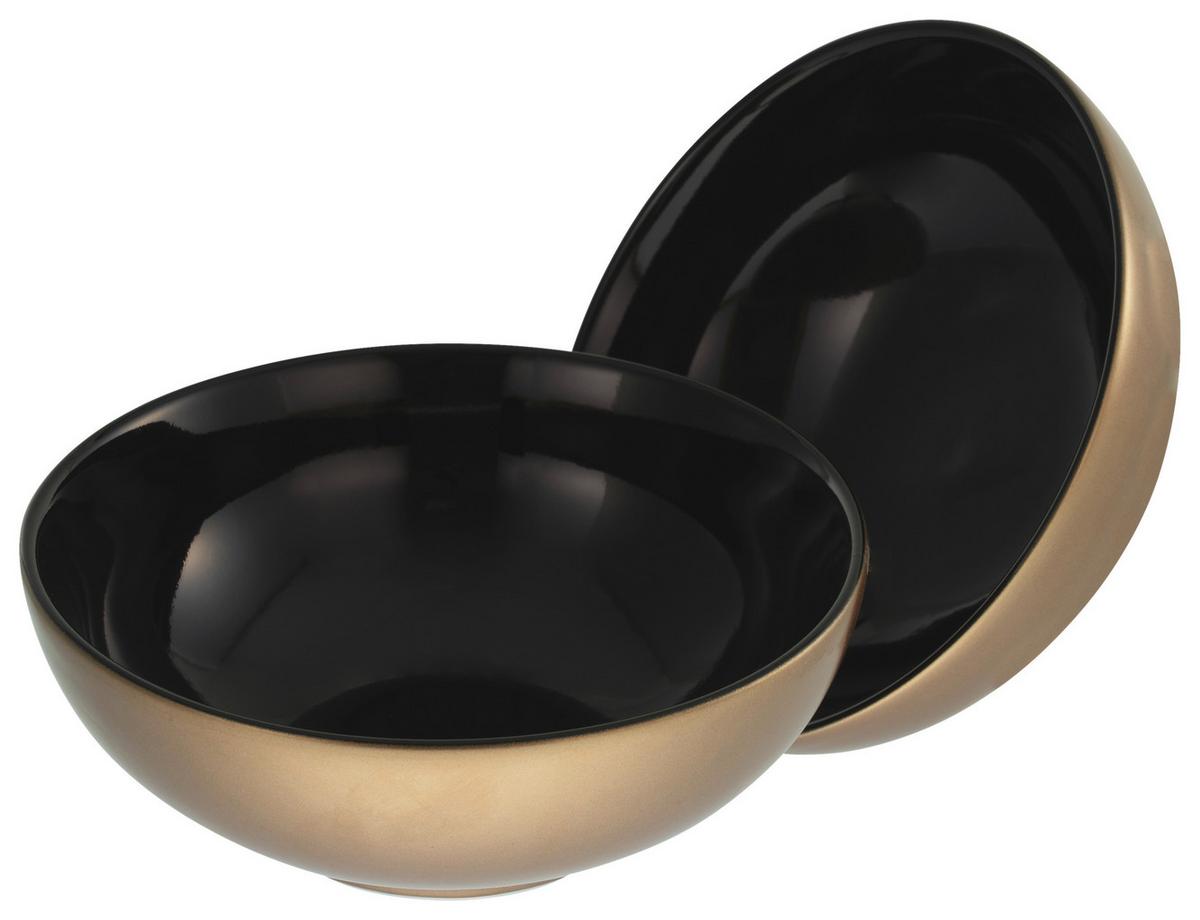 Sada misiek zlatá/černá - černá/barvy zlata, Basics, keramika (16cm) - Creatable