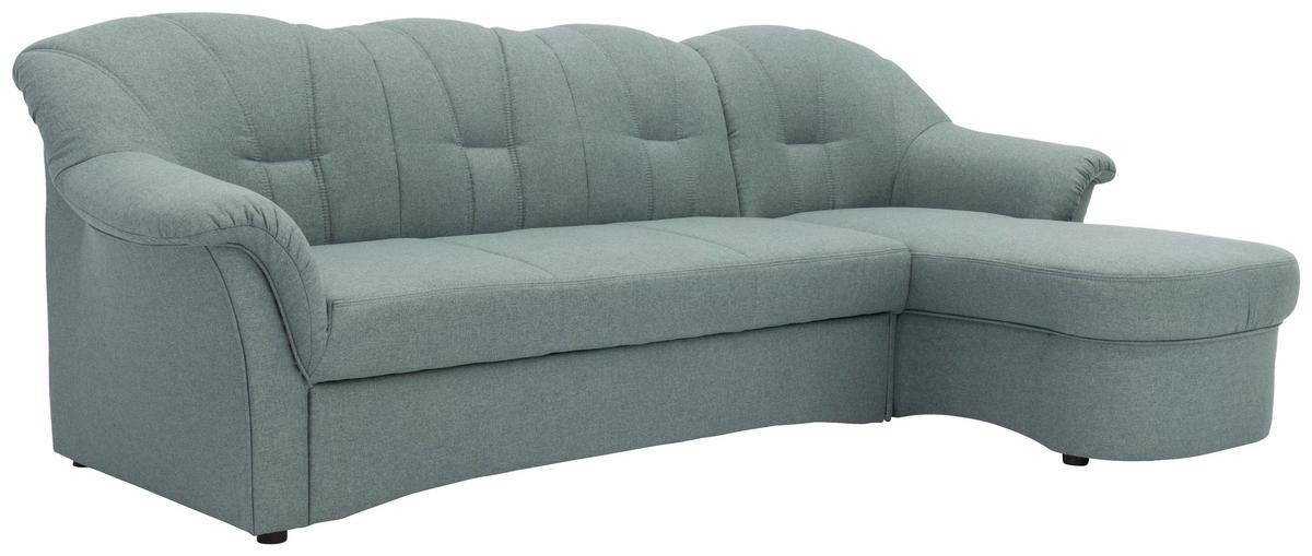 Ecksofa Mit Schlaffunktion Papenburg Hellblau - Schwarz/Hellblau, KONVENTIONELL, Textil (233/142cm) - MID.YOU