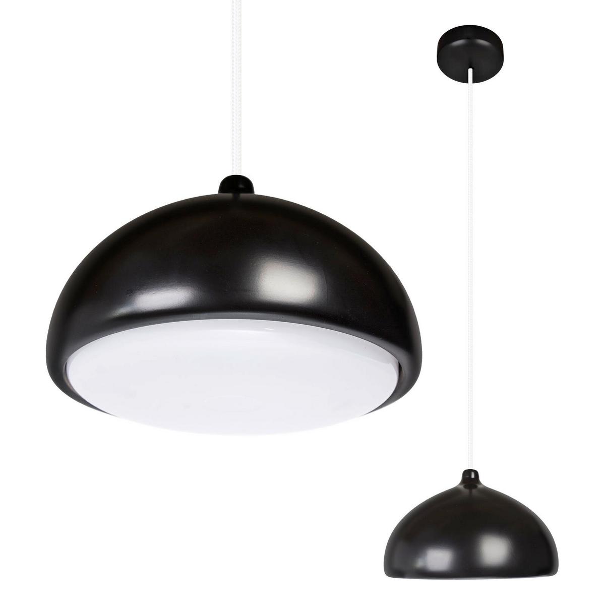 HÄNGELEUCHTE 8550239 ACORN II - Schwarz/Weiß, Design, Holz (22.5/90-140cm)