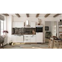 Küchenblock Julia Eiche Dekor/weiß B: 280 Cm - Eichefarben/Weiß, Basics, Holzwerkstoff (280cm) - FlexWell