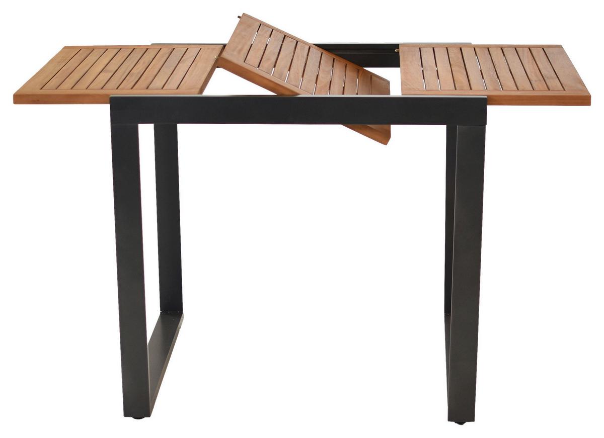 Gartenset Siena - Graphitfarben/Grau, MODERN, Holz/Textil - Gardenson