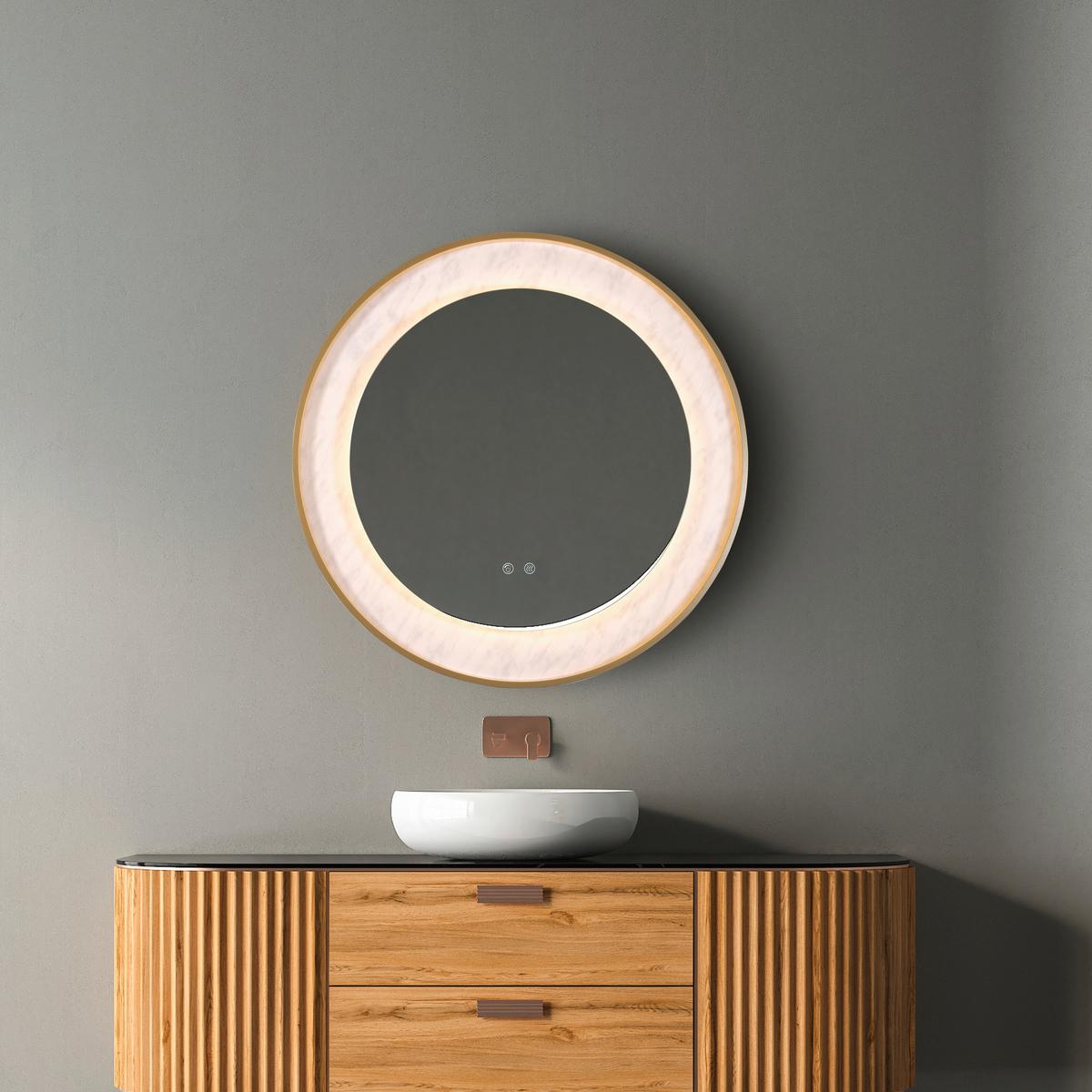 Fürdőszobai Falilámpa 96060go Luxo - aranyszínű, Design, üveg/fém (80cm) - Searchlight