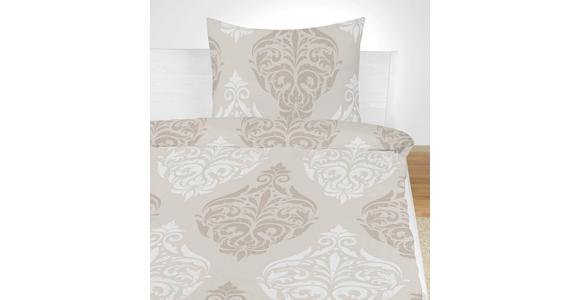 Satin Bettwäsche 140x200 cm Sigrid Beige Ornament - Beige, ROMANTIK / LANDHAUS, Textil - James Wood
