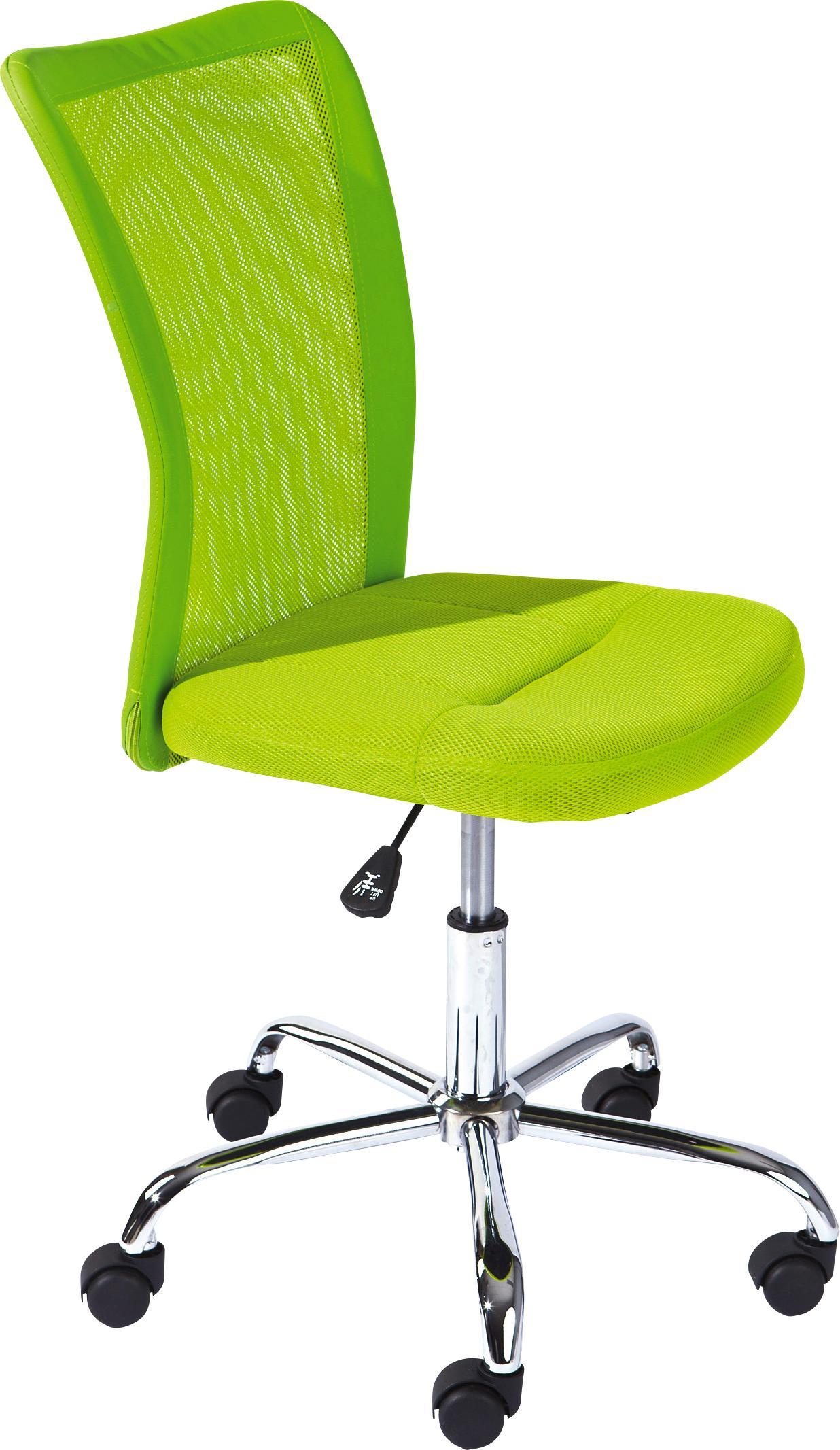 Jugenddrehstuhl Bonnie Hellgrün - Chromfarben/Hellgrün, Basics, Kunststoff/Textil (43/88-98/56cm) - Carryhome