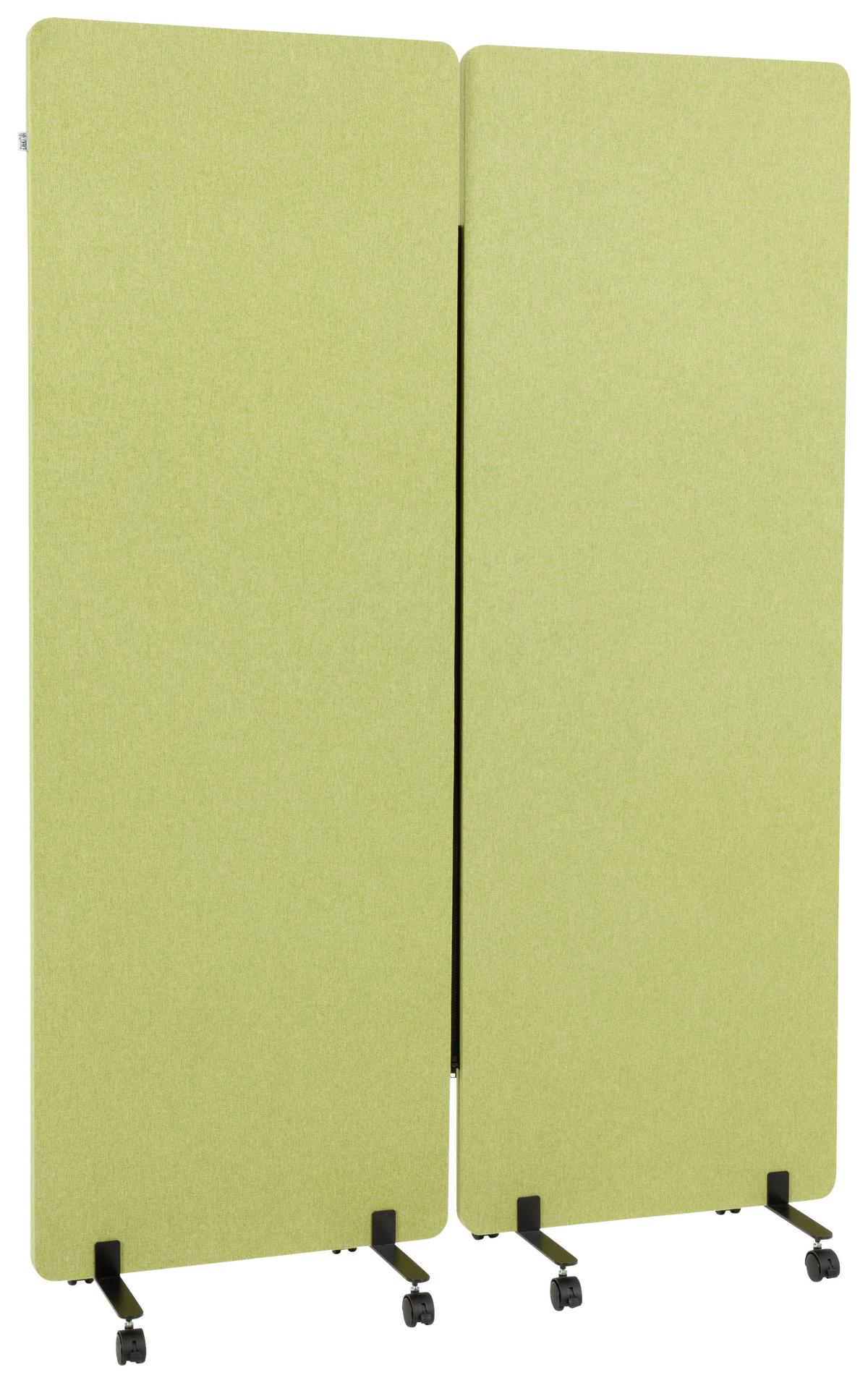 Trennwand Flexmiut - Hellgrün, Basics, Kunststoff/Textil (60/177/35cm) - MID.YOU