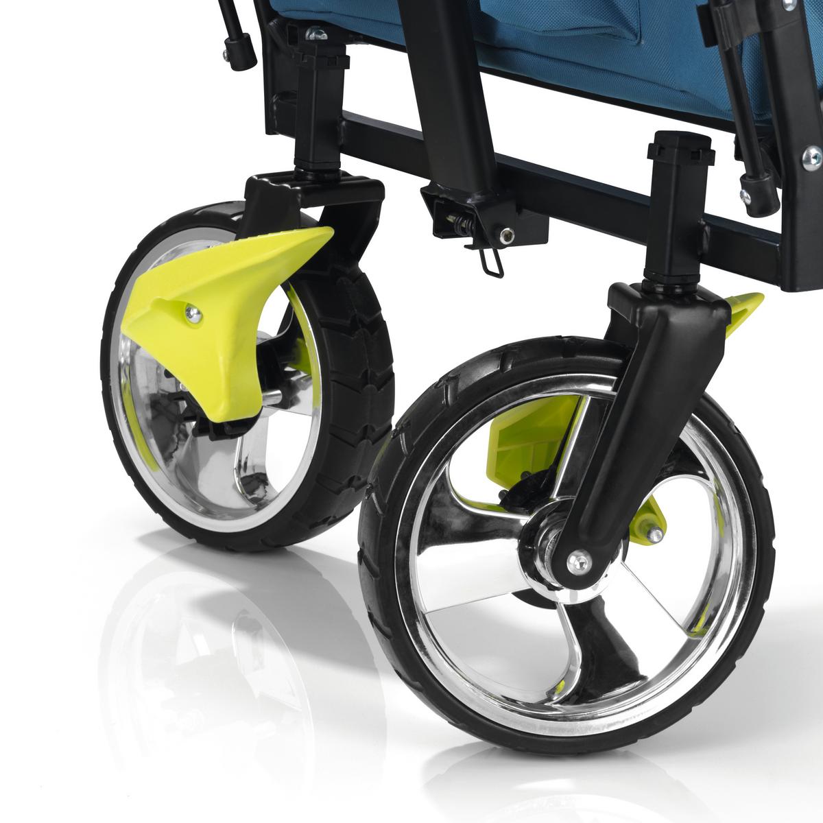 Bollerwagen Hoberg Blau Max. 80 Kg Faltbar, Feststellbremse - Blau, Basics, Kunststoff/Textil (142,5/52/102cm)