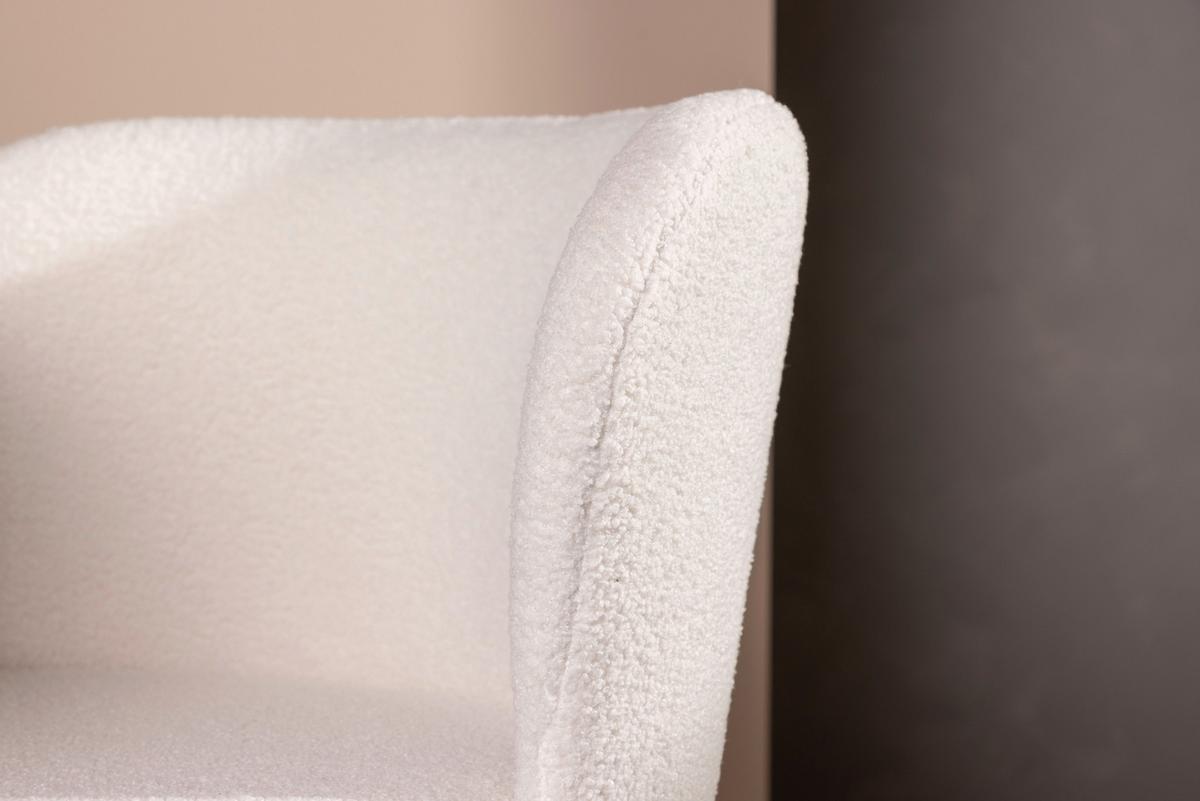 Stuhl-set Edina - Schwarz/Weiß, Design, Textil/Metall (56/55/76cm) - Livetastic