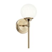 Fürdőszobai Falilámpa Kl-Benno1-Cpz - Pezsgő, Konventionell, üveg/fém (34.8/12.8/16.6cm) - Elstead Lighting