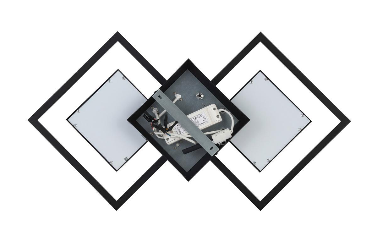 STROPNÉ LED SVIETIDLO PRECEVAL - čierna, kov/plast (41,8/75,3/6,7cm) - Premium Living