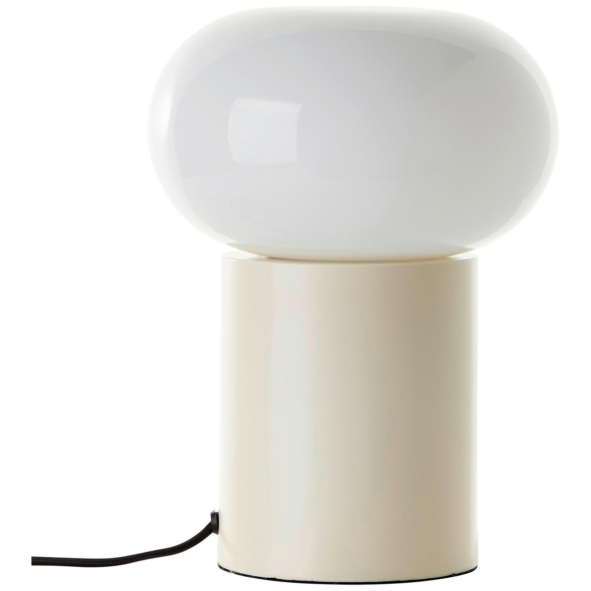 Tischleuchte 99003/09 Daeny - Beige/Weiß, Design, Glas/Metall (20/27cm) - Brilliant