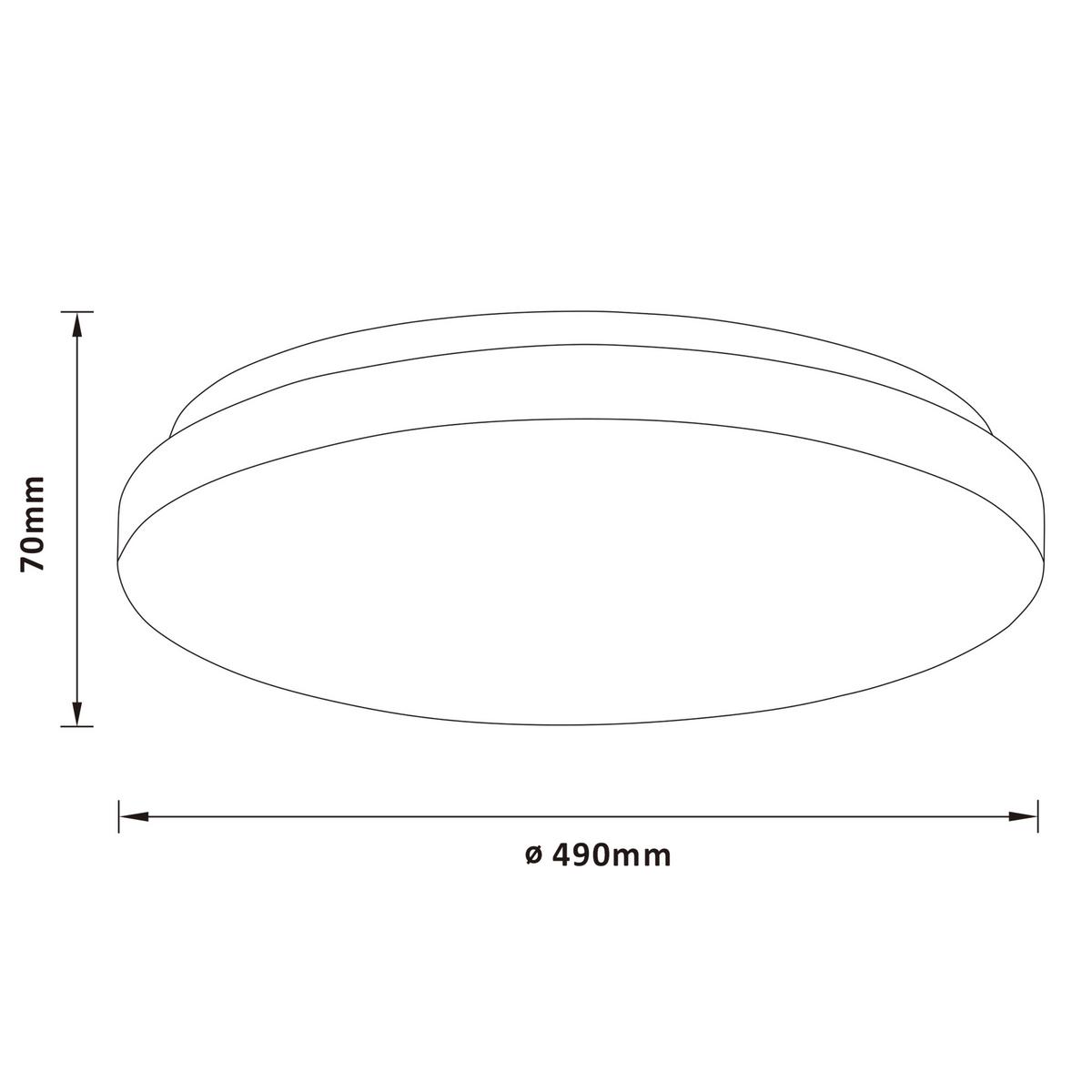 LED-Deckenleuchte G94883/05 Tribola - Weiß, Basics, Kunststoff/Metall (49/7cm) - Brilliant