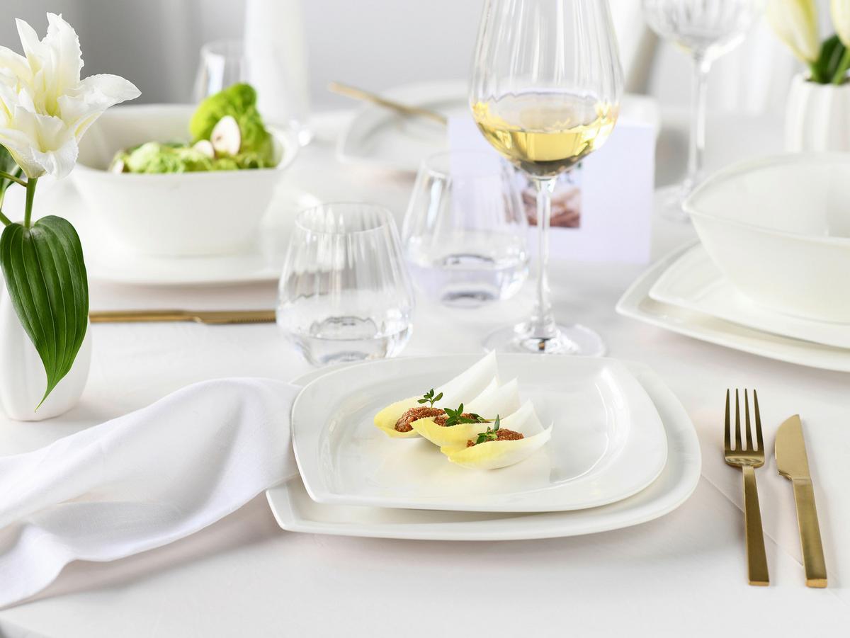 Tafelservice Melbourne Weiß 12-Tlg - Weiß, Basics, Keramik - Creatable