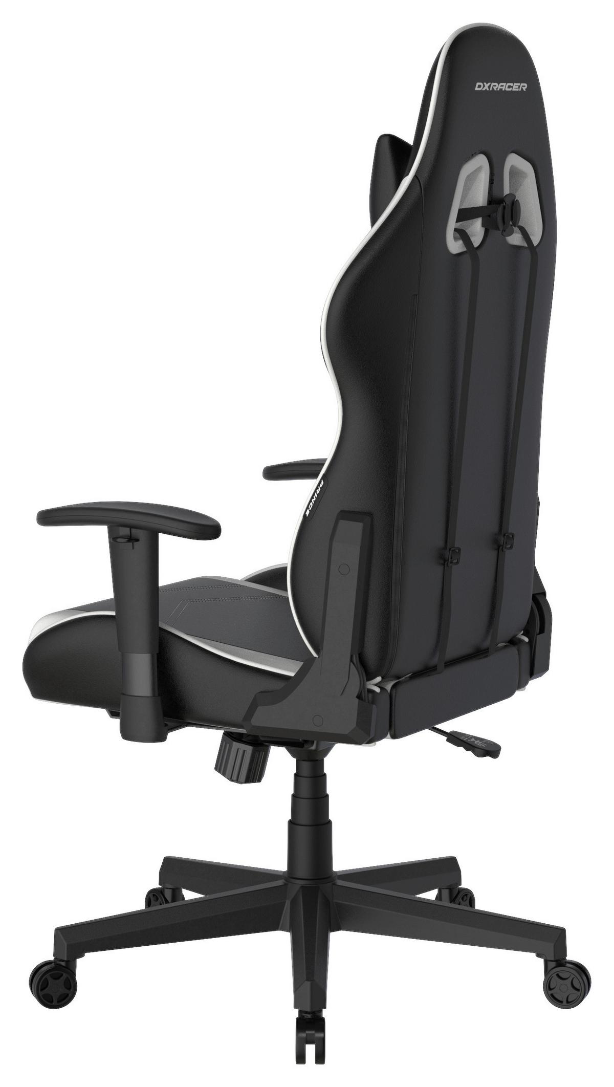 Gamingstuhl DX Racer Prince L - Schwarz/Weiß, MODERN, Kunststoff/Textil (67/126/67cm) - Dxracer
