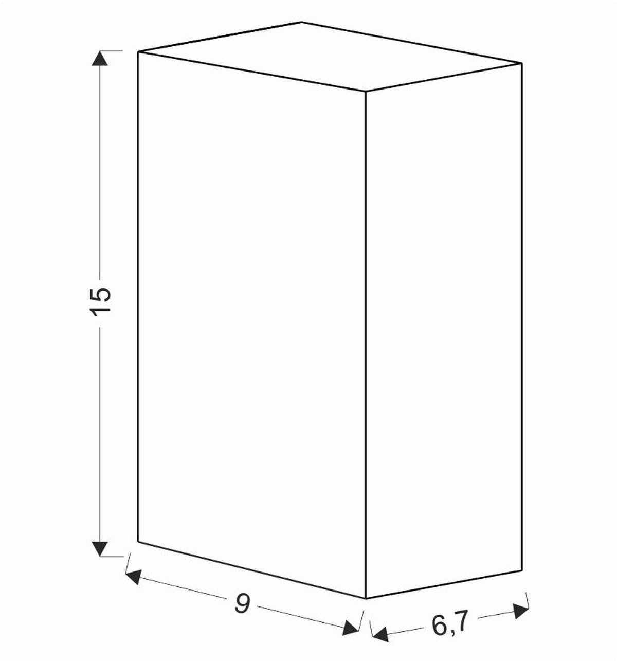 Außenwandleuchte 22-32317 Nerium - Schwarz, Design, Metall (6.5/9/15cm)