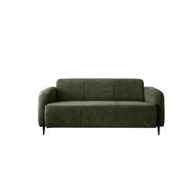 3-Sitzer-Sofa Marone Olivgrün B: 180cm - Schwarz/Olivgrün, MODERN, Textil (180/76/90cm) - Livetastic