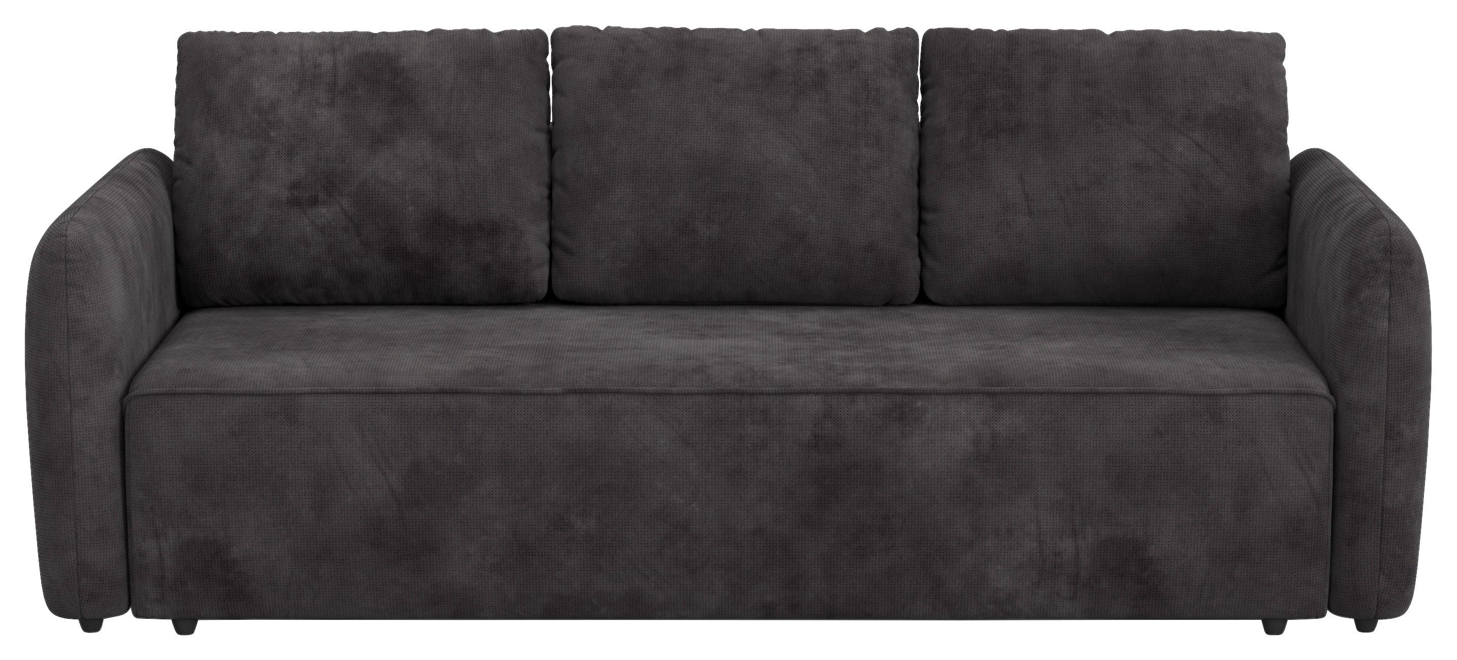 Megasofa mit Bettfunktion Flow Mikrofaser grau, B: 222cm