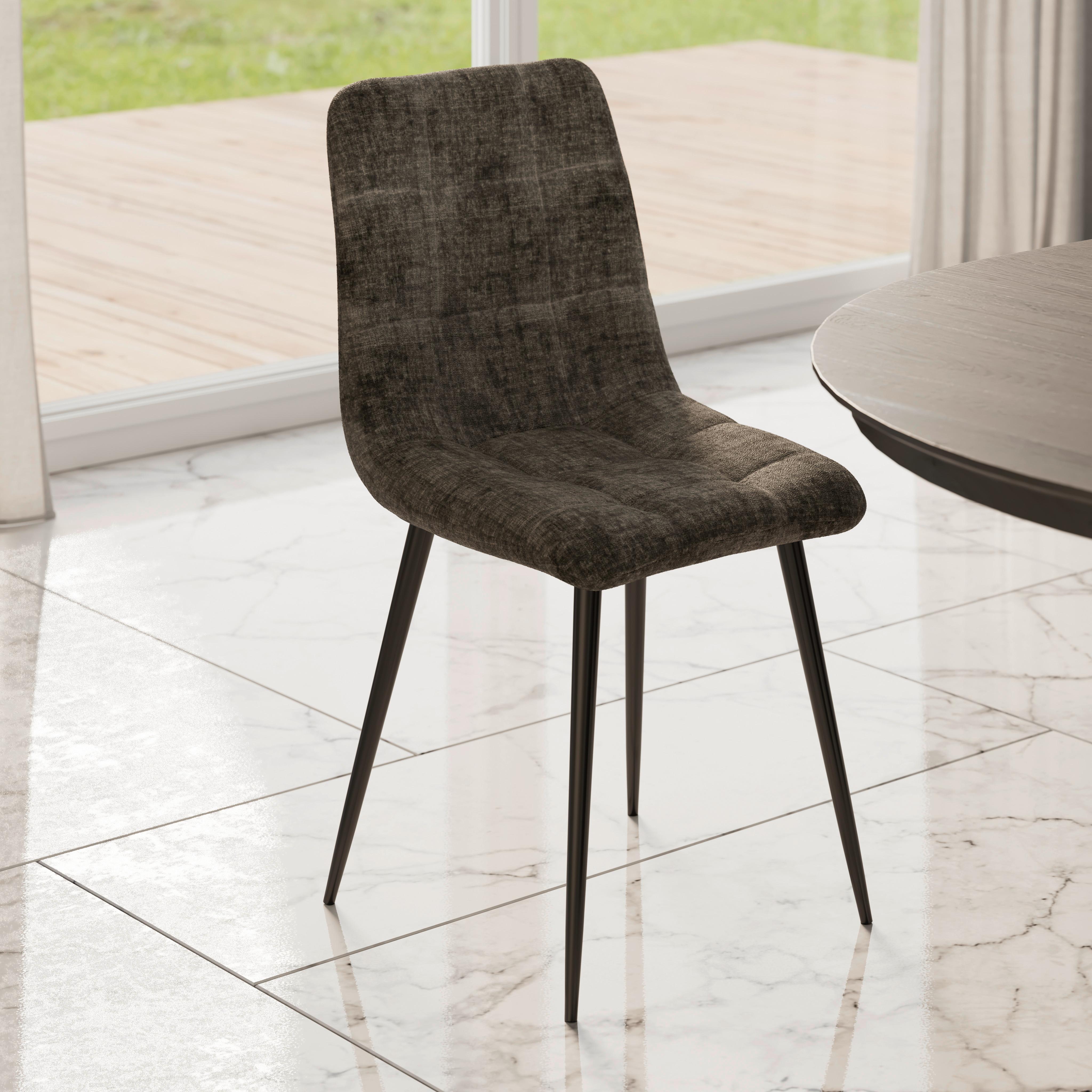 Židle MINO, šedá - šedá/černá, Moderní, kov/dřevo (46/88/54cm) - Bessagi Home
