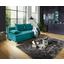 Boxspringsofa Marlene B: 208cm - Türkis, MODERN, Holz/Textil (208/100/106cm) - Luca Bessoni