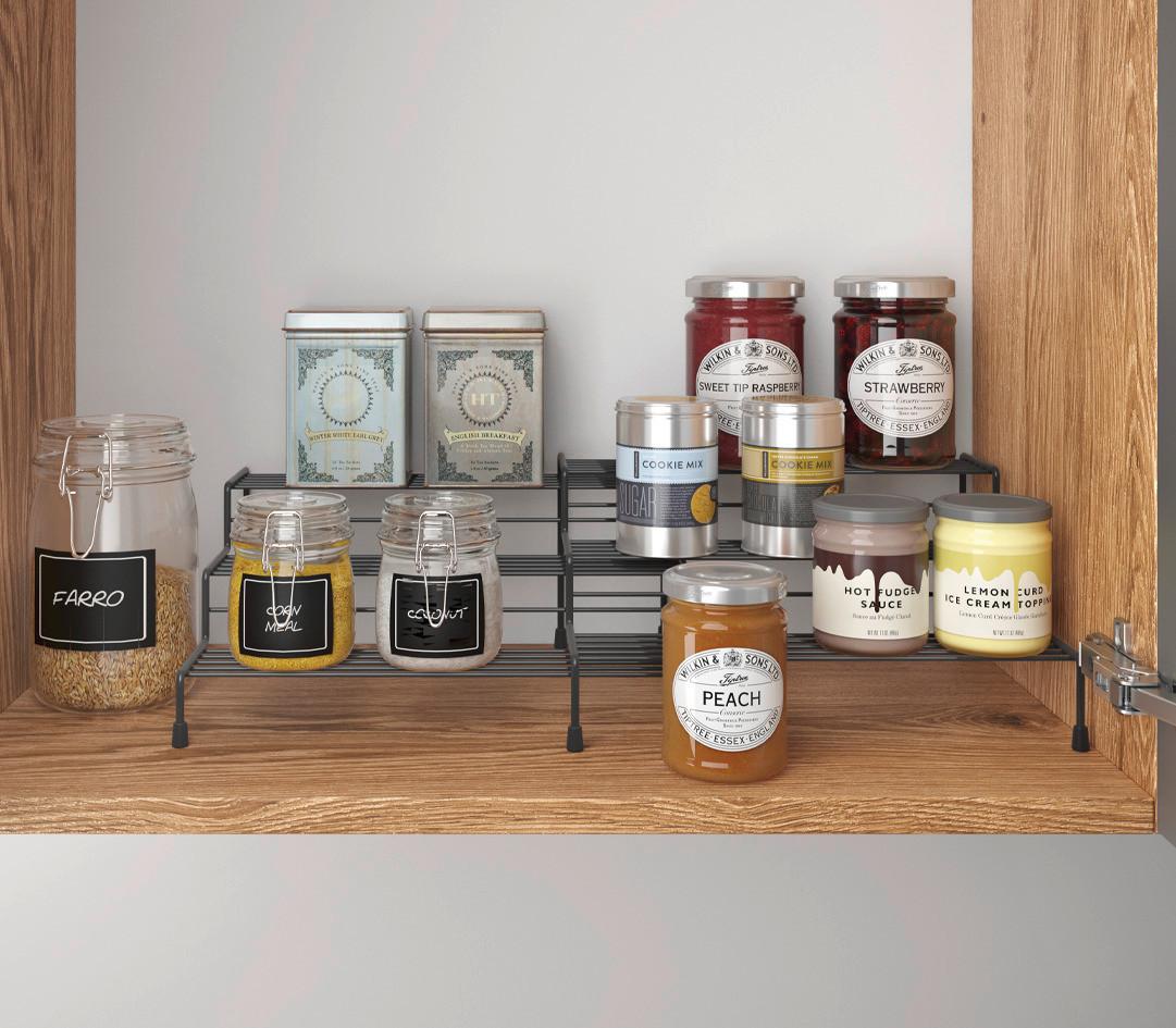 Gewürzregal X-Tend Lava Gewürzregal 3-Etg. - Schwarz, Basics, Metall (28-55/23/13cm)