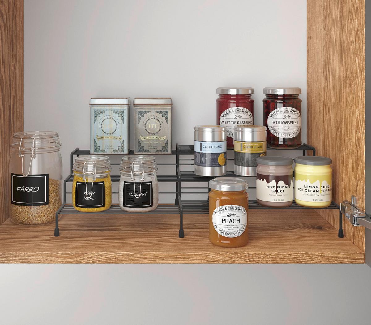 Gewürzregal X-Tend Lava Gewürzregal 3-Etg. - Schwarz, Basics, Metall (28-55/23/13cm)