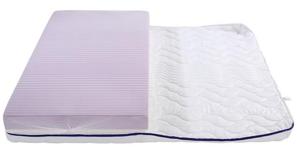 Komfortschaummatratze Ergo Duo 90x200 cm H2 H: 22 cm - Weiß, Textil (90/200cm) - Primatex