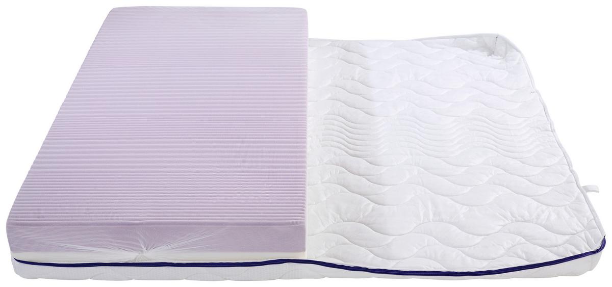 Komfortschaummatratze Ergo Duo 90x200cm Fest - Weiß, Textil (90/200cm) - Primatex